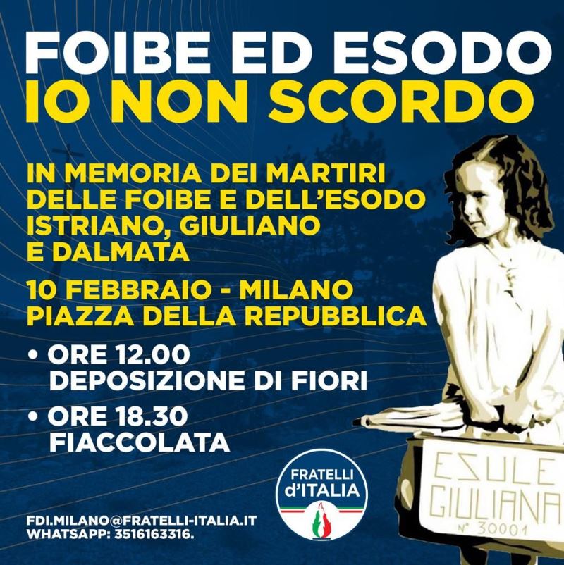 Foibe - Milano 2022